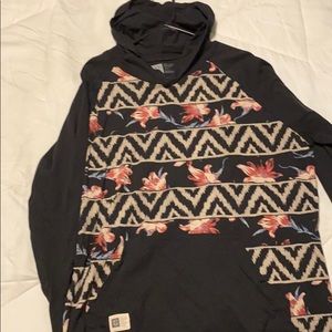 2x 100% cotton hooded long sleeve floral print